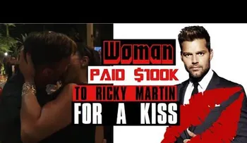 Una mujer da US$90 mil por besar a Ricky Martín (VIDEO)