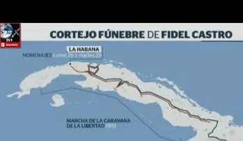 Así será el recorrido del cortejo fúnebre de Fidel Castro en Cuba 2016