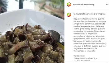 Para los días de cuarentena por el coronavirus. Berenjenas a la vinagreta