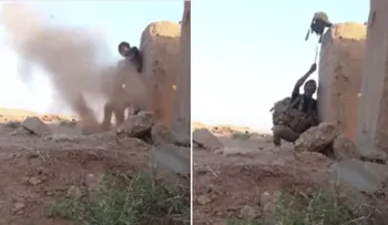 Un soldado se salva burlándose de un tirador del Estado Islámico (VIDEO)