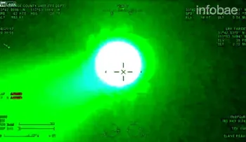Creyó que sería divertido molestar con un láser a un helicóptero, pero terminó mal