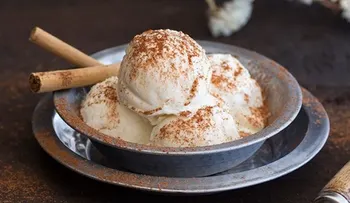 Una receta para chuparse los dedos; helado con arroz y leche