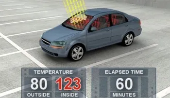Los peligros de subirte a un auto que está bajo el sol