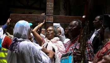 Cristianos observan Viernes Santo en Jerusalén 