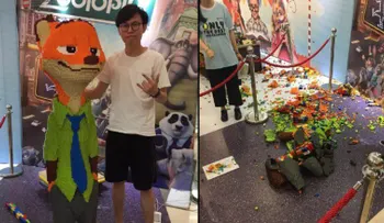 ¡Oh no! Un niño destroza una escultura de Lego de 15.000 dólares