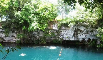 Lago Dudu en la entrada de Cabrera, municipio de la provincia María Trinidad Sánchez, República Dominicana 