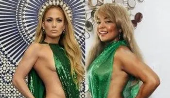 Cheddy García semiencuera a lo Jennifer López