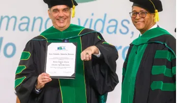Abinader recibe "honoris causa" de la Universidad ISA por sus aportes a educación y producción