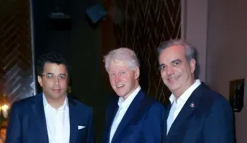 Abinader y Collado cenan con Bill Clinton en Nueva York
