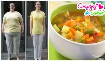 Una sopa milagrosa para perder más de 12 libras en 7 días con vegetales, frutas y carne