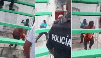IMAGENES FUERTES: Queman vivo a un funcionario de la Fiscalía en México 