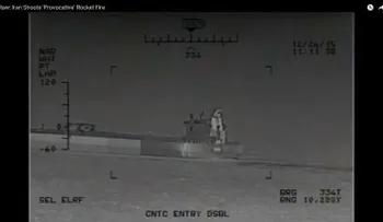 EE.UU. divulga el VIDEO de un alegado lanzamiento de misiles iraníes cerca de sus portaaviones