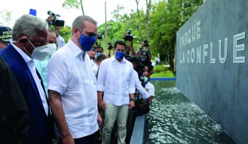 Presidente Abinader inaugura parque La Confluencia en Jarabacoa con una inversión de 38 millones de pesos