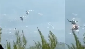 Colisión de dos helicópteros en Grecia durante labores de extinción de incendios