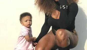Serena Williams con su hija