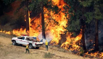 Unas 100 casas arden en incendios en Washington