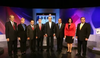 Con ausencia de Danilo, candidatos presidenciales concluyen debate