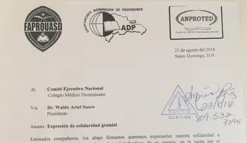 Organizaciones respaldan lucha del CMD 