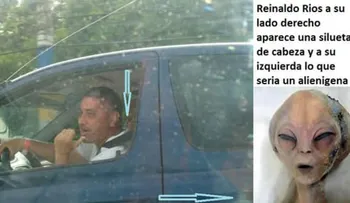Fotos revelan ufologo esta siendo escoltado por fantasmas extraterrestres