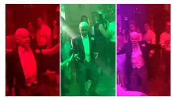 El alocado baile de Norberto Oyarbide en el casamiento de Natalia Fassi