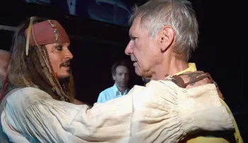 Foto de Harrison Ford y el Capitán Sparrow se vuelve viral