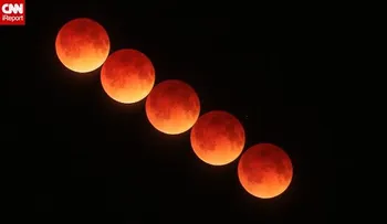 Así se vio la 'luna de sangre' en el eclipse lunar total