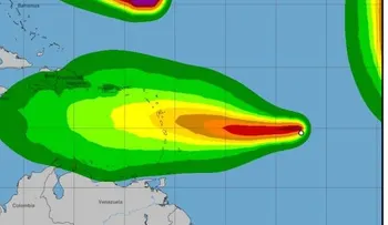 Tormenta Isaac estará generando aguaceros, tormentas y ráfagas de viento; 14 provincias en alerta