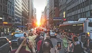 Dominicanos en NY observarán alineación del Sol en las calles de Manhattan