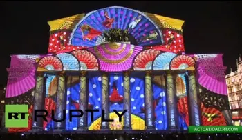 El festival de Moscú Círculo de Luz deslumbra con sus juegos de iluminación