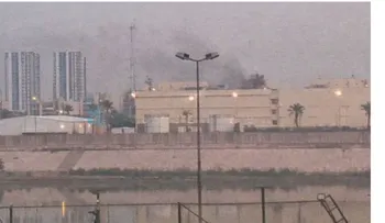 Dron impacta embajada de Estados Unidos en Bagdad
