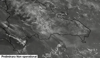 Jueves Corpus Christi con algunos nublados sobre la cordillera central.8:57am.