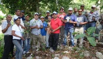 Reforestan en la cordillera Septentrional