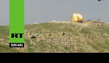 Un misil del EI impacta contra un tanque turco en Irak (VIDEO)