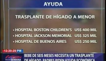 Parientes de bebé de 7 meses claman por ayuda para trasplante de hígado