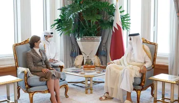 Raquel Peña se reúne con Emir de Qatar; tratan temas de interés para ambos países