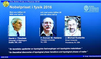 El Nobel de Física premia las investigaciones sobre los estados exóticos de la materia