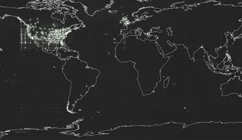 Nace el mapa de la Nación Extraterrestre con datos de 18.000 avistamientos de ovnis