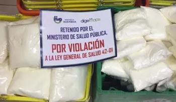 Salud Pública decomisa tonelada y media de leche en polvo; retiene otras 7.5 toneladas