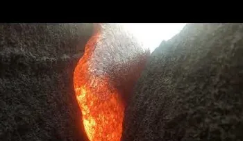Una cámara GoPro sobrevive a un baño de lava y graba un impresionante video