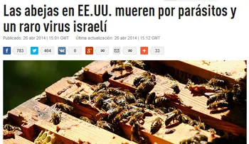 Las abejas en EE.UU. mueren por parásitos y un raro virus israelí 