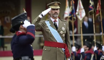 España celebra su fiesta nacional con un gobierno interino