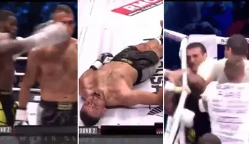 Locura en kick boxing: ganó con un nocaut controversial y el público invadió el ring para "vengarse"