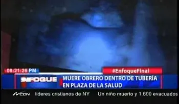 Aún no hallan obrero tragado por hoyo en pozo de Plaza de la Salud