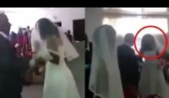 Amante arma un escándalo al llegar vestida de novia a la boba de su novio