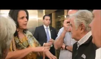 Pepe Mujica se enfada en RD, y de qué manera, con su anfitriona Minou Tavárez Mirabal (VIDEO)