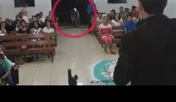 Alegados momentos de terror captados en iglesias 