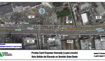 Amet no permitirá suban el viernes vehículos al elevado Lope de Vega-Lincoln