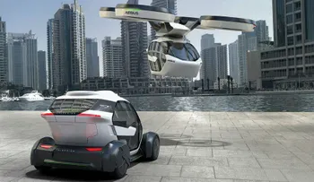 El primer auto volador es un vehículo de aire con pilas, y estará listo en el 2018