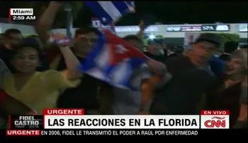 Cientos de personas se tomaron las calles de la Pequeña Habana en Miami tras muerte de Castro