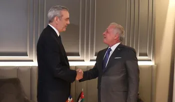 Presidente Abinader y el rey de Jordania sostienen reunión bilateral